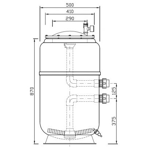    Evospace Galaxia Pro .500 , DN40, H=870 , 