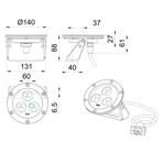    Oase ProfiLux Basic LED L RGB Spot /DMX