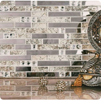     ORRO mosaic GLASS SMOKEY BEIGE