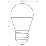    (LED) E27 Feron LB-95 16LED(7W) 4000K G45