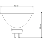    (LED) GU5.3 Camelion 5-JCDR/830