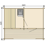    Harvia Keitele SO4000  3800 x 3000    